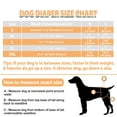 thumbnail image 4 of Langsprit Washable Female Dog Diapers (3 Pack) - No Leak Reusable Diapers for Doggy Female in Period - Highly Absorbent Dog Heat Panties with Adjustable Snaps,Flower,L, 4 of 7