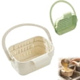 thumbnail image 3 of Hanging Kitchen Colander with Handle, Retractable Sink Drain Basket - Space Saving Strainer for Pasta Fruit and Vegetable Washing (Beige), 3 of 9