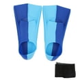 thumbnail image 2 of 2pcs Swim Fins 2 Colour Blue Silicone Anti Slip Swimming Flippers for Diving Breaststroke, 2 of 7