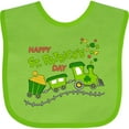 thumbnail image 3 of Inktastic Happy St. Patrick's Day Shamrock Train Boys or Girls Baby Bib, 3 of 4