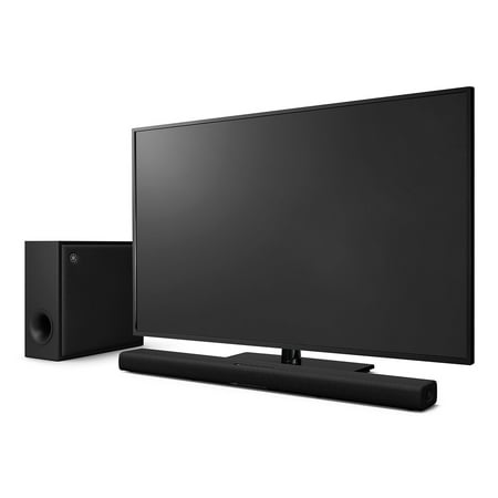 Yamaha - TRUE X BAR 50A Soundbar with Dolby Atmos, Wireless Subwoofer and Alexa Built-in - Black