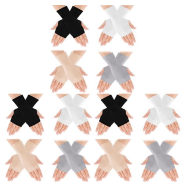crativent 4pairs Fingerless For Unrestricted Movement And Warmth Rich Colors 3Set