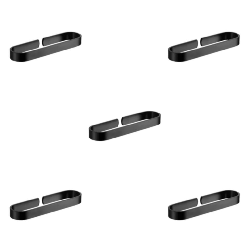 Wweixi Metal Towel Rail For Bathroom Easy Installation Space saving Stylish Finish Rust resistant Durable black 300mm 5Set Walmart