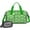 Green Dinosaur Silhouette, variant on Women Men Gym Bag,Green Crocodile Rainbow Pattern Small Duffle Bag Spend the Night Bags for Women with Shoes Compartment Washbag,Detachable Shoulder Strap,19.7x8.3x11 Inches