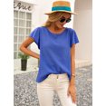 thumbnail image 2 of Fashion Soft Breathable Back Bow Summer Blouse, 2 of 5