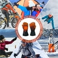 thumbnail image 6 of Heated Gloves for Men Women, 5000mAh Rechargeable Battery 3 Heating Touchscreen Electric Gloves Waterproof Windproof Heated Winter Gloves for Motorcycle Ski XL, 6 of 7