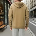 thumbnail image 3 of uublik Boys Sweatshirt Graphic Cute Preppy Hooded Sweatshirt Pullover Top Size 5T-15 Beige, 3 of 4