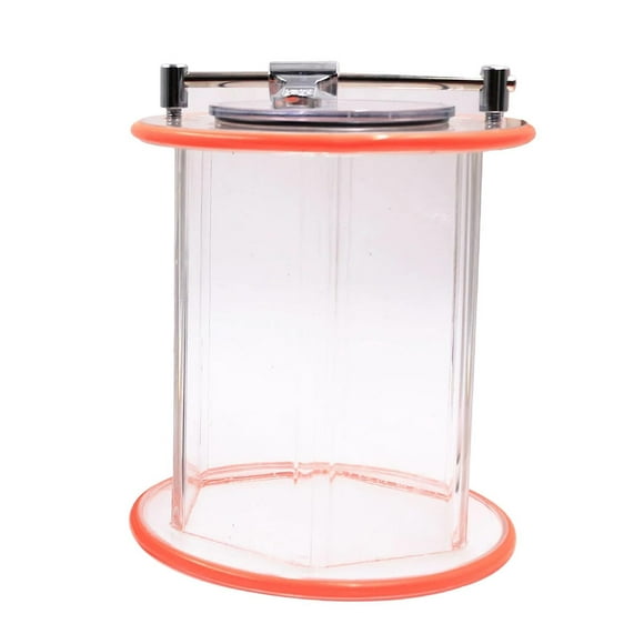 Bewildely 14.5cm Drum Jewelry Polishing Finishing Capacity Large Clear Machine Suministros de limpieza para el hogar