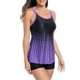 thumbnail image 4 of Wycnly Bathing Suits for Women Womens Swimsuits Two Piece Bathing Suit Womens Fashion Dot Print Strap High Waist Tankini Swimwear Summer Beach Modest Swimsuit with Boyshorts Tankini, 4 of 6