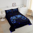 thumbnail image 3 of Erosebridal Gaming Gamepad Bedding Sets Queen with Comforter, Mystic Geometric Duvet Insert, Abstract Stripe Decor, Reversible, 3 of 8