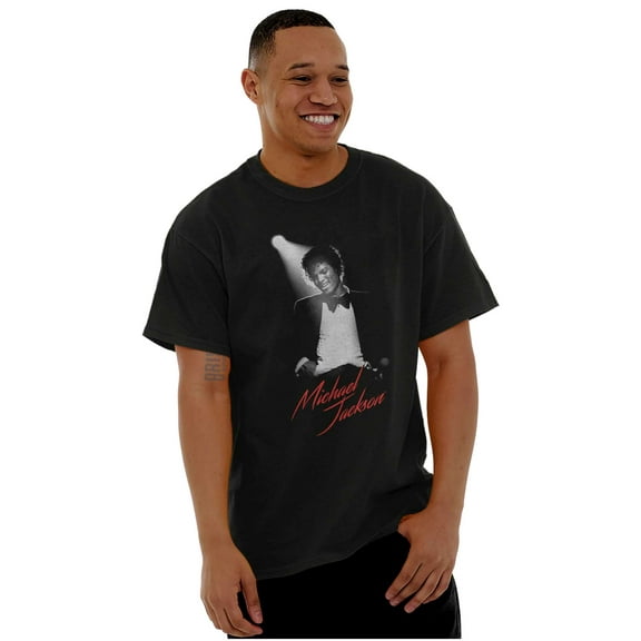 Michael Jackson King of Pop Spotlight Men's Graphic T Shirt Tees Brisco Brands S