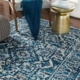 thumbnail image 2 of Surya Monte Carlo MNC-2302 63x63" Square Fabric Area Rug in Blue/White, 2 of 8