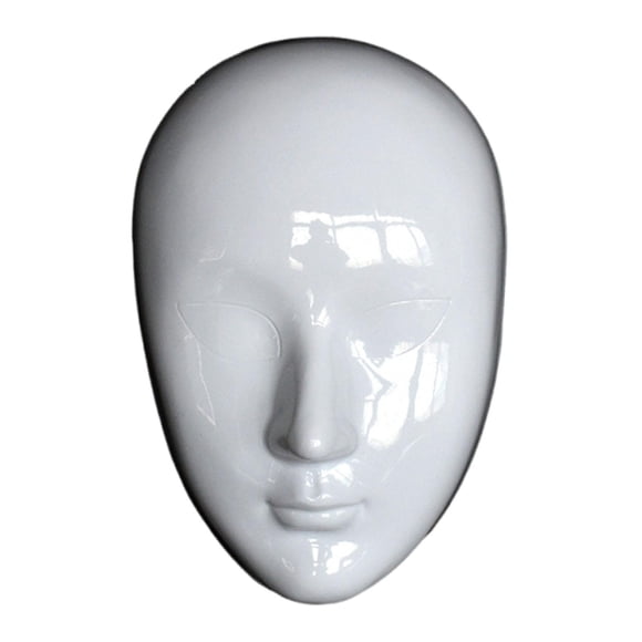 Tachiuwa DIY Face Mask Blank White Paintable Mask for Dance Party Fancy Dress Cosplay Unopen Eyes