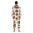 thumbnail image 4 of FORMRS Onesies Pajama for Adults Unisex Hoodie Winter Jumpsuit One Piece Sleepwear, Sizes S-2XL, Blue Cakes, 4 of 7