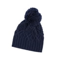 thumbnail image 4 of SAOL Aran Knitted Pom Pom Hat 100% Premium Supersoft Merino Wool Women`s Bobble Warm Cap from Ireland, 4 of 4