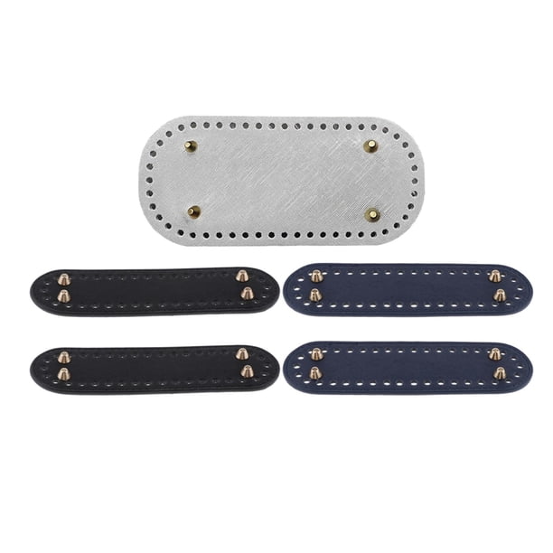 Bolso de Hombro Tejido a Mano de Ganchillo de 5 Uds., Almohadilla Inferior para Uñas, Base de Cojín de Inserción de Alfombrilla DIY, para Hacer Bolsos Argén Fernando Inserción inferior del totalizador