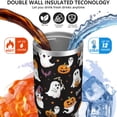 thumbnail image 3 of 30 Oz Tumbler Halloween Pumpkin Ghost Tumbler with Lid and Straw, Birthday Gift Cup for Friend Women Men Coffee Travel Mug Thanksgiving Day Halloween Christmas Gift Water Bottle, 3 of 7