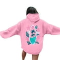 thumbnail image 2 of Women's Oversized Hooded Sweatshirts Graphic Printed Crew Neck Hoodies Casual Long Sleeve Pullover Tops Trendy 2025, 2 of 7