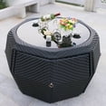 thumbnail image 3 of Outdoor Table and Chair Leisure PE Rattan Combination Villa Courtyard Garden Guest House Creative Garden Furniture Sets WKGF My Lux Decor Round, 3 of 17