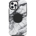 thumbnail image 5 of OtterBox + Pop Symmetry Series Case for iPhone 12 & iPhone 12 PRO (ONLY) Non-Retail Packaging - White Marble, 5 of 9