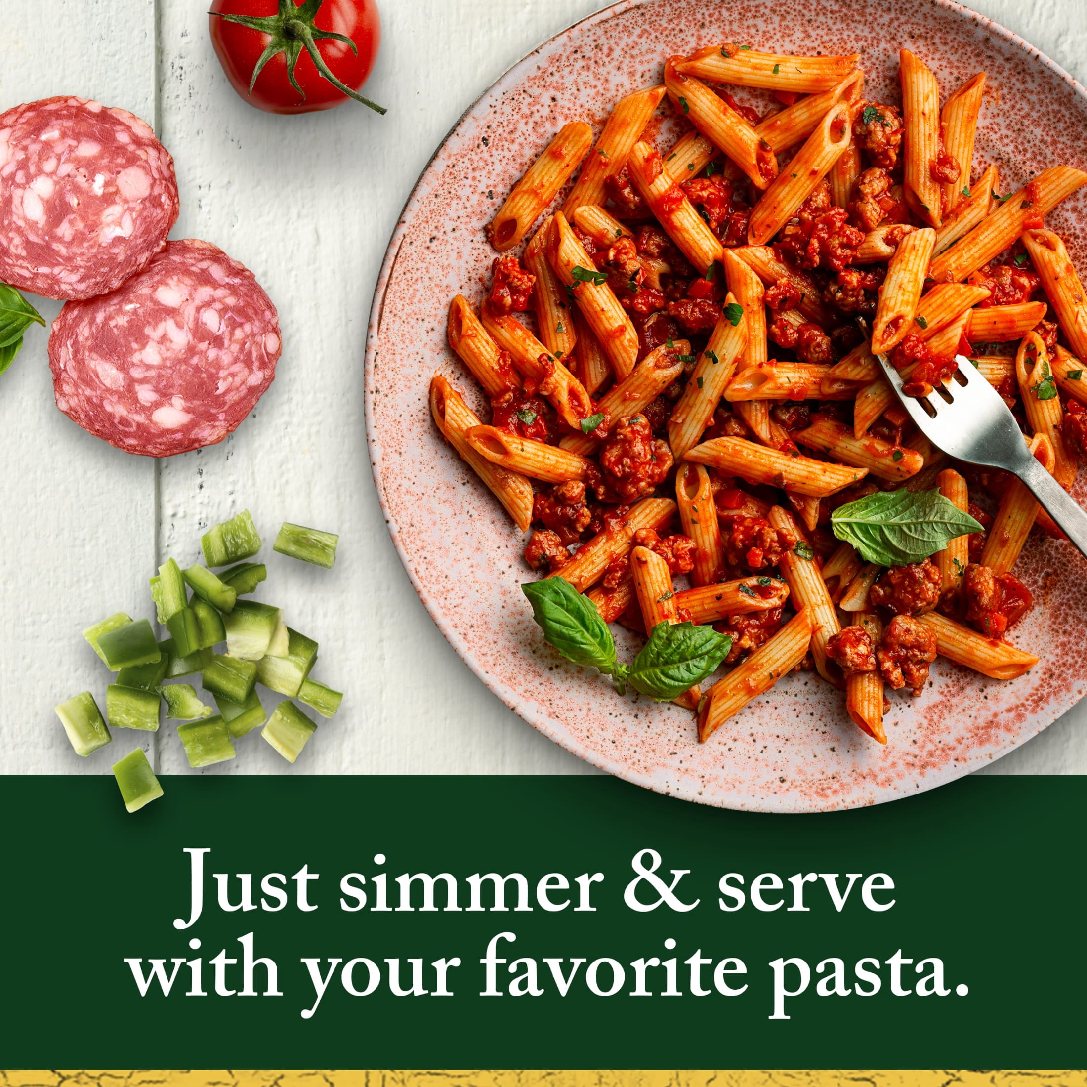 (6 pack) Classico Italian Sausage with Peppers & Onions Pasta Sauce, 24 oz Jar