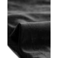 thumbnail image 5 of Elegante abrigo de invierno para mujer, abrigo largo de terciopelo con cuello levantado y un solo pecho Negro L, 5 of 5
