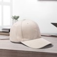 thumbnail image 4 of YAOBAMM Solid Color Casual Hat Men Baseball Hat Long Brim Protection UV Adjustable Head Circumference Solid Color Unisex Outdoor Daily Hat Peaked, 4 of 7