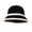 Black, variant on vnanda Round Brim Fisherman Hat Women's Winter Fisherman Hat Striped Color Matching Thick Soft Plush Dome Top Warm Windproof Deep Lightweight Foldable Lady