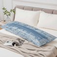 thumbnail image 6 of Blue Coastal Nautical Body Pillow Cover 20 x 54 Inch Decorative Pillow Cover Summer Ocean Sea Waves Starfish Coral Lumbar Pillowcase Seasonal Rectangle Cushion Case for Couch Sofa Bed Living Room, 6 of 9
