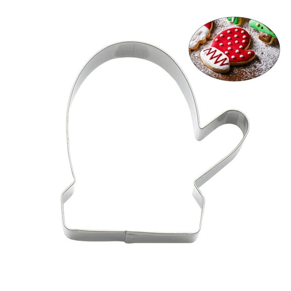 GOOHOCHY Stainless Steel Glove-Shaped Cookie Cutter Mold for Cake Decorating, Chocolate, Candy, and Baking Tools
