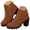 Yellow, variant on Women's Platform Ankle Boots Stable Chunky Block Heel Shoes Side Zipper Dress Casual Booties Non Slip Walking Short Boots for Ladies Black 6.5