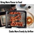 thumbnail image 4 of Matsuzay El estante de hierro para pollo asado para freidoras de aire cocina la comida uniformemente con una rejilla de malla desmontable Cocina y Comedor, 4 of 5
