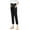 Black, variant on breaise Women's Stretch Over The Belly Pants Ankle Straight Leg Pregnancy Dress Pants Cotton Linen Mama Pants