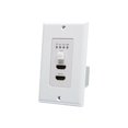 thumbnail image 2 of C2G Dual 4K HDMI HDBaseT + RS232 Single Gang Wall Plate Transmitter - Video/audio extender - transmitter - HDMI, HDBaseT - over CAT 5e/6/6a - up to 230 ft, 2 of 10