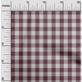 thumbnail image 2 of oneOone Cotton Cambric Maroon Fabric Check Sewing Fabric By The Yard Printed Diy Clothing Sewing Supplies 42 Inch Wide, 2 of 4