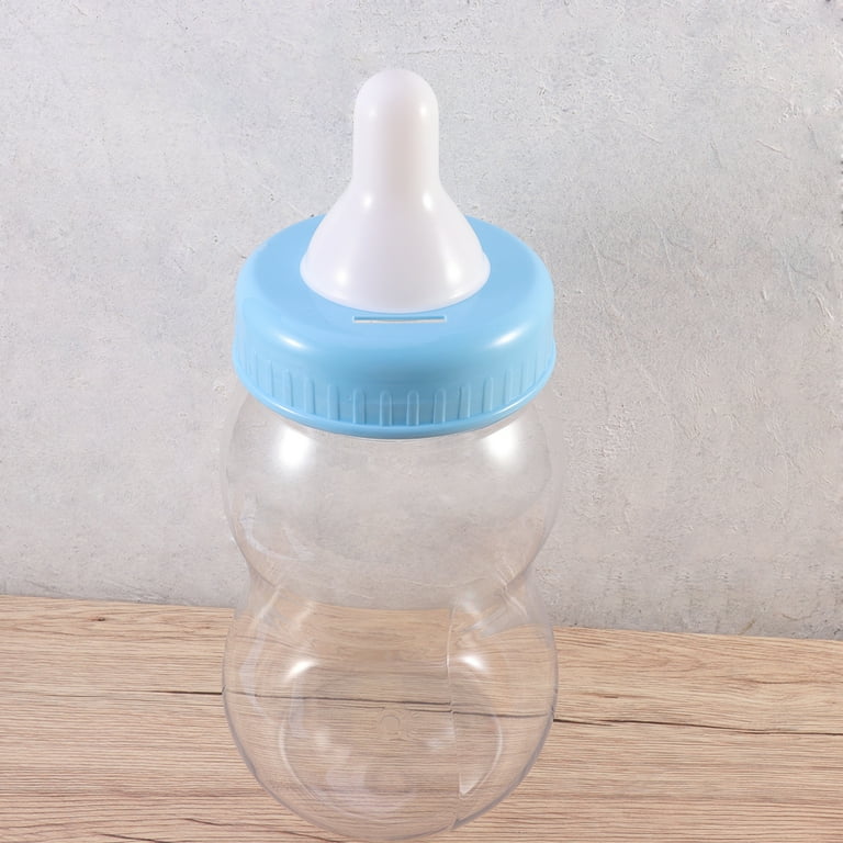 Oversized Baby Bottle Piggy Bank Creative Money Box Supplies Desktop Decorations Birthday Gift for Kids Blue