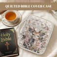 thumbnail image 7 of FOR U DESIGNS Deer Peony Print Bible Case Quilted Bible Carrying Case Washable Bible Carrier Tote Bag with Zipper Pocket Book Cover Christian Bible Accessories, 7 of 7