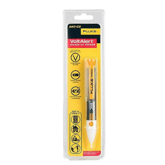 Fluke 2AC VoltAlert Non Contact Voltage Detector Tester 90V-1000V/ 200-1000V Elecrtical Pen Volt Alert