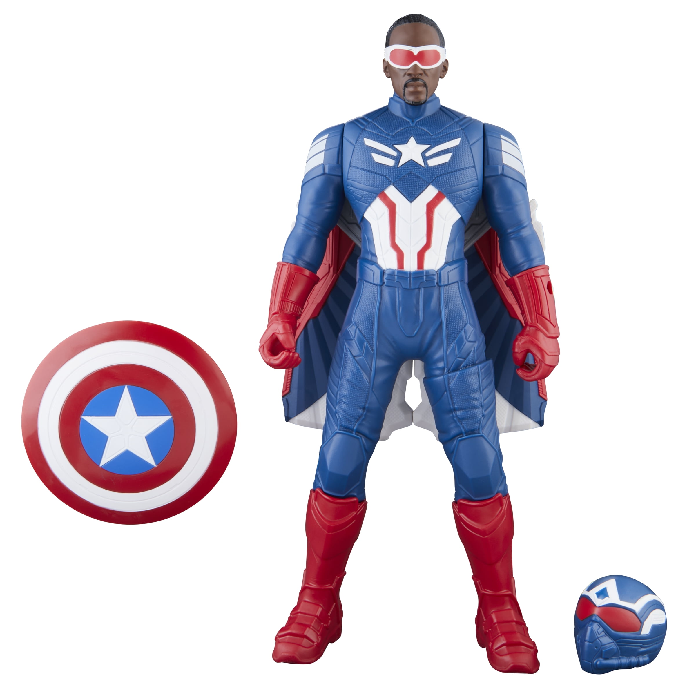 Marvel Avengers Captain America: Brave New World Flight Mode Figure, 9” (22 cm), Ages 4+  (图3) Marvel Avengers Captain America: Brave New World Flight Mode Figure, 9” (22 cm), Ages 4+  (图3)