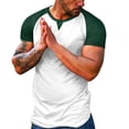 thumbnail image 3 of Sngxgn Shirt Men T-Shirt Summer Street Fashion Casual Short Sleeve Tees(Green,XXXL), 3 of 6