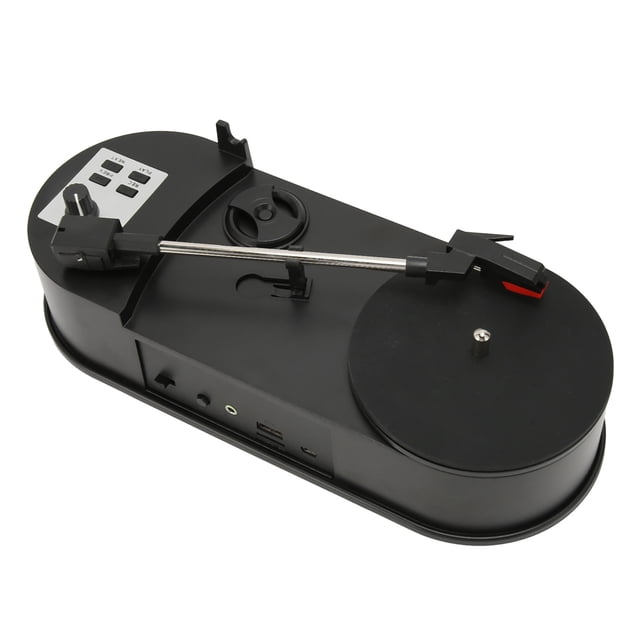 Vintage Player, Support 33 45 PRM USB To MP3 Converter Portable Turntable Record Player 3.5mm Stereo Output For Office