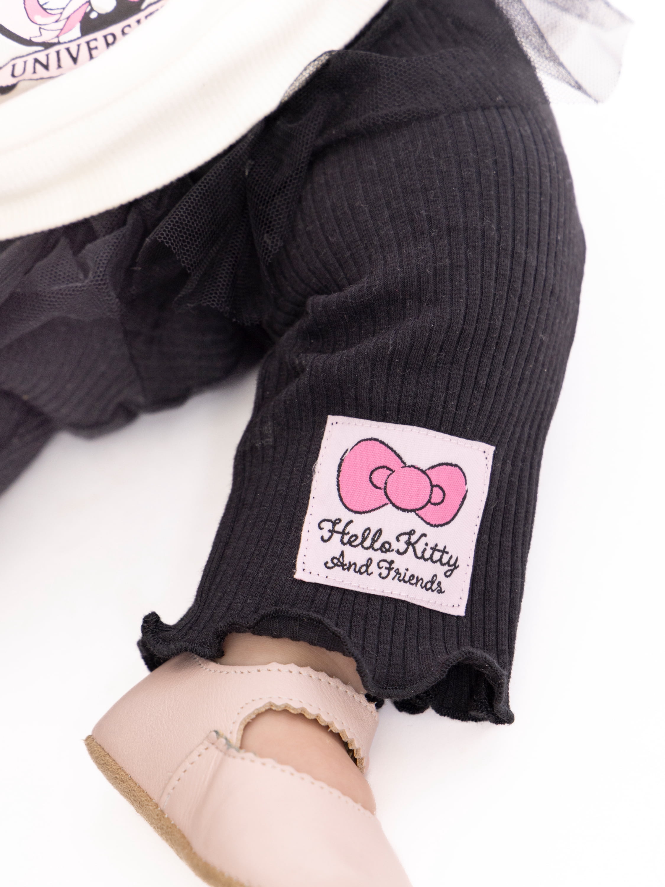 Hello Kitty Baby Girls Long Sleeve Collared Tunic and Leggings Set, 2-Piece, Sizes 0/3M-24M