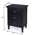 thumbnail image 5 of Mahogany Black 3 Drawer Nightstand, 5 of 7