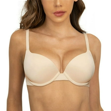 Women s Sheer Balconette Bra Demi Unlined Plunge Mesh See Through Sexy Bras Underwire