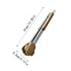 thumbnail image 4 of Pinzas Para Cocinar Pinzas De Acero Inoxidable Y Madera De Nogal Con Orificio Para Colgar Pinzas De Madera Portátiles Adecuadas Para Barbacoas, Servir Comida Y Cocinar, 4 of 8