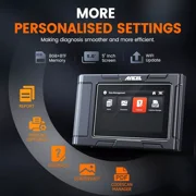 ANCEL HD3400 Pro Heavy Duty Truck Scanner All System Diesel Truck Diagnostic Tool, D-P-F Regen & Oil Reset for Cummins, Detroit, Caterpillar, Paccar, Volvo, Mack, International