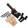 Foqnuq Dowel Drill Guide 10 Hole Woodworking Positioning Fixture for