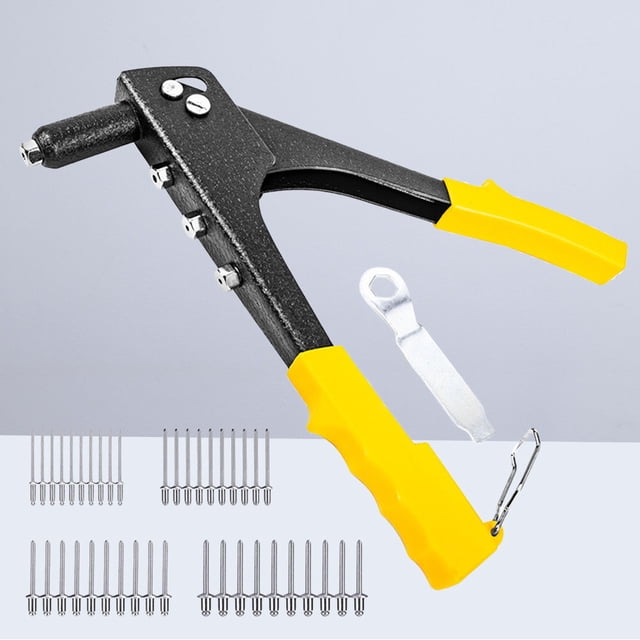KAKOWELY 1 Ensemble Outil à Rivets Solide Pistolet à Rivets pour Utilisateurs d'Outils de Rivetage Multicolore 9.4 x 4.7 x 1 Po