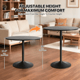 thumbnail image 2 of Magshion Adjustable Round Pub Table, Black, 2 of 7