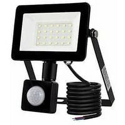 Foco LED para exteriores de 20 W con sensor de movimiento, 6500 K, IP66, lámpara de seguridad con sensor de movimiento, para jardín, terraza, césped, fiesta, iluminación LED para exteriores - MS